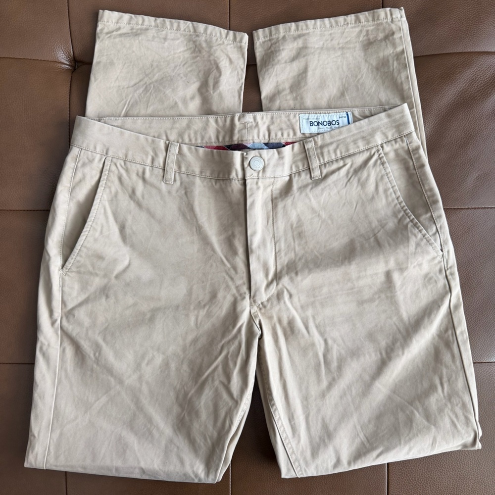 Bonobos Men's Khaki Chinos 34x32